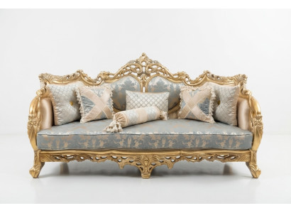 Klassische Dreisitzer Barock Couch Französische Möbel Einrichtung 3er