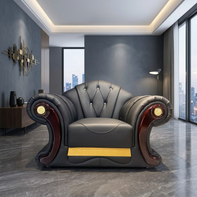 Luxus Sessel Chesterfield Einsitzer Couch Möbel Einrichtung Sofa 1er