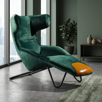 Luxus Grüner Sessel 1-Sitzer Wohnzimmer Polster Sitzmöbel Polstersessel