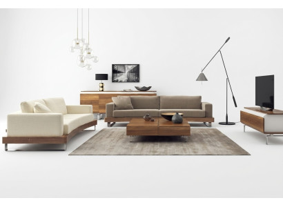 Moderner Weißer Zweisitzer Luxus Wohnzimmermöbel Couch Sitzmöbel Neu
