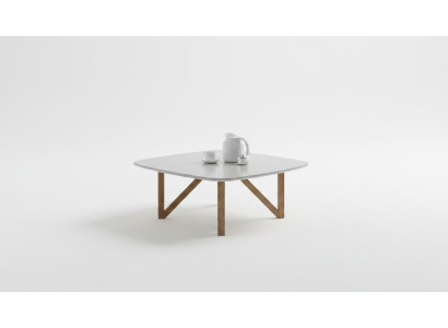 Couchtisch Wohnzimmer Tisch Luxus Walnuss Natur Designer Beistelltisch