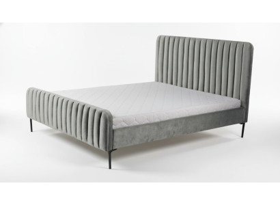 Šedý dvojitý design ložnice elegantního nábytku látky hotelový design