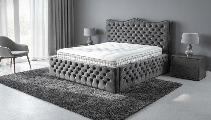Chesterfield postel Samet postele Manželská postel 160x200 Design hotelové vybavení