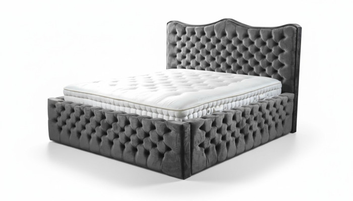 Chesterfield postel Samet postele Manželská postel 160x200 Design hotelové vybavení