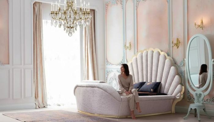Königliches Bett Luxus Betten Möbel Schlafzimmer 200x200 Einrichtung