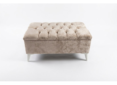 Design taburet Design polstrová nožička Ottomane sedadlo textilní Chaise Lounge