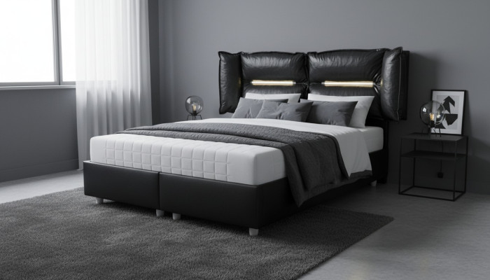 Holz Design Bett Doppel Luxus Ehe Modernes Hotel Gestell Schlaf Zimmer Betten