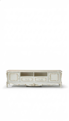 Sideboard Bílý Luxus Elegantní obývací pokoj Komoda Skříně Nízký nábytek Nový