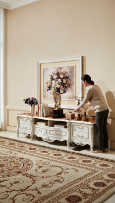 Barock Sideboard Schrank Regal Schränke Möbel Fernsehständer Kommode