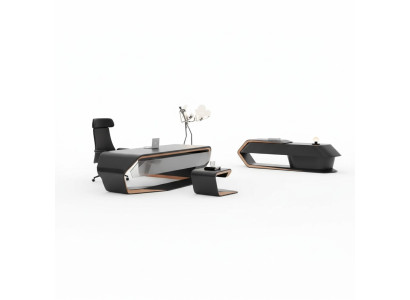 Arbeitszimmermöbel Set Schreibtisch Couchtisch Sideboard Luxus Möbel