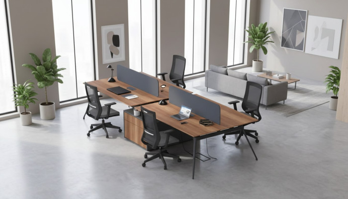 Großer Arbeitstisch Bürotische Arbeitszimmermöbel Massivholz Möbel Luxus