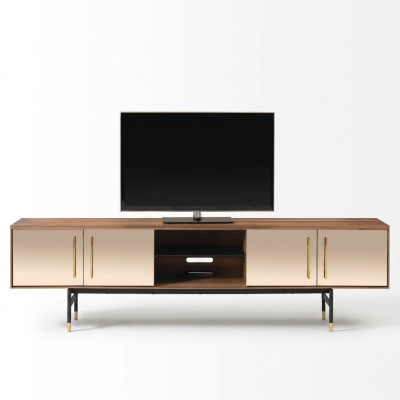 Lowboard rtv Regal Sideboard hnědý rtv Design Luxus dřevěný nábytek 260cm