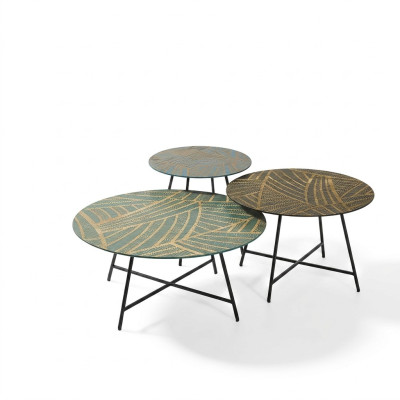 Set 3x Couchtische Kaffeetisch Design Tische Wohnzimmertische Rund