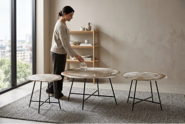 Couchtische Tisch Kaffeetisch Tische Designer Beistelltische Holz