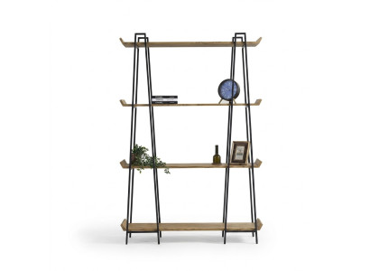 Stilvolles und funktionelles Bücherregal aus Holz für das Wohnzimmer