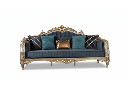 Designer 3-Sitzer Sofa im klassischen Stil für das Wohnzimmer