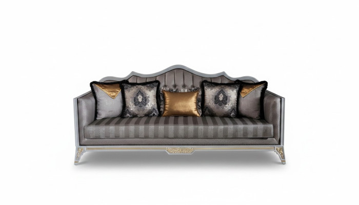 Sofa 3 Sitzer Couchen Sofas Dreisitzer Textil Luxus Couch Polster Barock