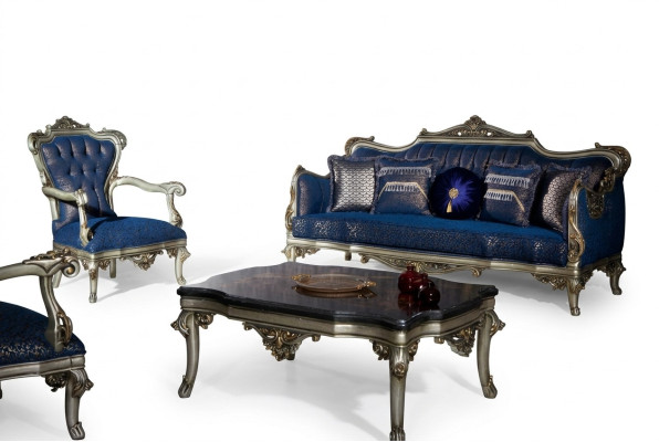 Sofagarnitur Couch Set 3+1 Couchtisch Stoff Sofa Dreisitzer Couchen Möbel 3tlg.