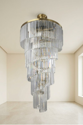 Leuchte Luxus Kronleuchter Deckenleuchte Wohnzimmer weiß Modern Lampen