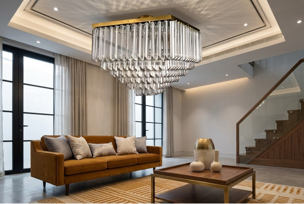 Kronleuchter Deckenleuchte Hängeleuchte neu Wohnzimmer gold Modern