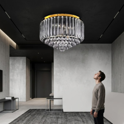 Kronleuchter Decken Modern Beleuchtung Crystal Neu Luxus Wohnzimmer