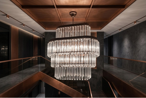 Kronleuchter Wohnzimmer Decken Luxus Design Crystal neu grau Modern
