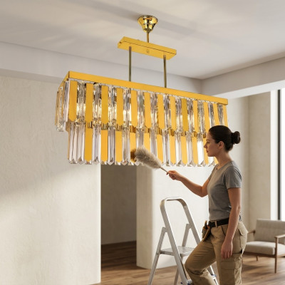 Lustr nástropní svítidlo designérská lampa osvětlení obývacího pokoje zlato