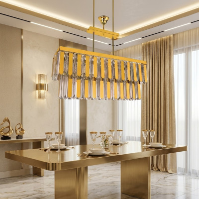 Lustr nástropní svítidlo designérská lampa osvětlení obývacího pokoje zlato