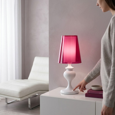 Tischlampe Leuchten Modernes Design rosa Tisch Kronleuchte Leuchte
