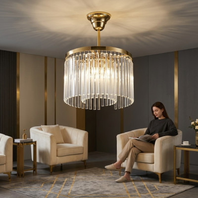 Kronleuchter Wohnzimmer Deckenleuchte Lampe Kronleuchter gold neu