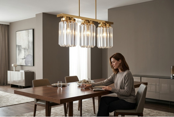 Modern Groß Crystal Gold Kronleuchter Decke Hängelicht für Wohnzimmer