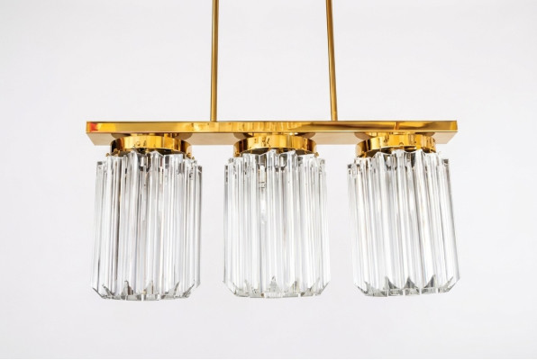 Modern Groß Crystal Gold Kronleuchter Decke Hängelicht für Wohnzimmer