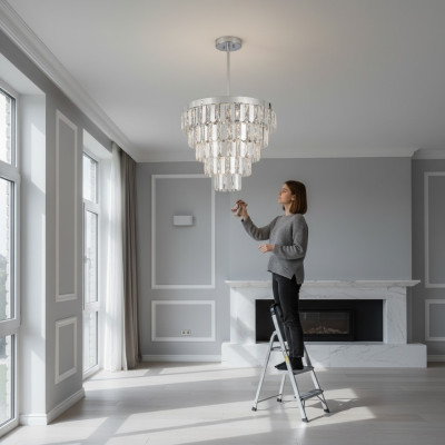 Kronleuchter Deckenleuchte Wohnzimmer Deckenlampe Luster Leuchte Luxus