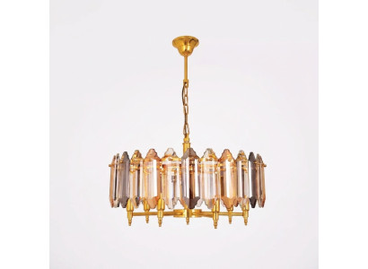 Lustre Zlatá Stropní lampa Lampa Svítidlo Zlatý Nástěnný lustr 60x75cm.