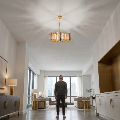 Kronleuchter Moderne Deckenleuchte Wohnzimmer Deckenlampe Goldene Lampe
