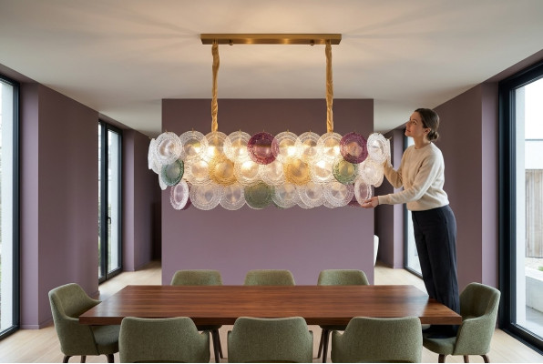 Kronleuchter Moderne New Deckenleuchte Wohnzimmer Gold Crystal