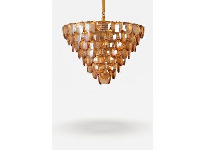 Lustr klasická lampa obývací pokoj zlatá křišťálová stropní lampa