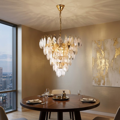 Kronleuchter gold Deckenlampe Leuchte Lampen Wohnzimmer 50x58