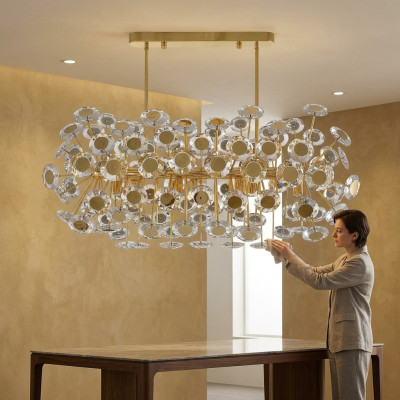 Kronleuchter Luxus Wohnzimmer Stil Moderne Schlafzimmer Lampe Leuchte Gold