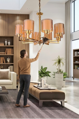 Lustr Moderne Stropní lampa krásná lampa Zlatá nová Luxus