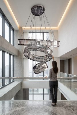 Silber Deckenlampe Stil Deckenleuchten Wohnzimmer Leuchte Lampe 120x175