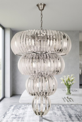 Kronleuchter Hänge Lüster Luxus Beleuchtung Wohnzimmer neu Crystal