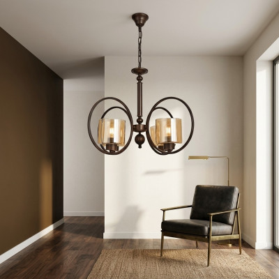 Deckenlampe Luxus Stil Moderner Wohnzimmer Luster Glass Schlafzimmer