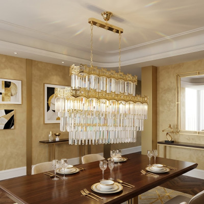 Kronleuchter Moderne Gold Anhänger Leichte Pendant Wohnzimmer Luxus