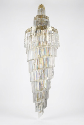 Kronleuchter Deckenleuchte Luxus Design Kristall Leuchte Wohnzimmer Lampe gold