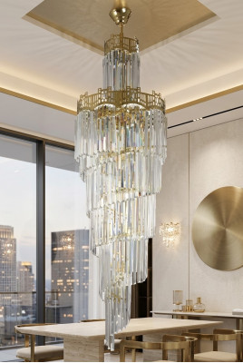 Kronleuchter Wohnzimmer Deckenleuchte Moderner Lüster schön Crystal