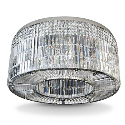 Kronleuchter Modern Designer 16 Licht Anhänger Chrome Wohnzimmer Kristall