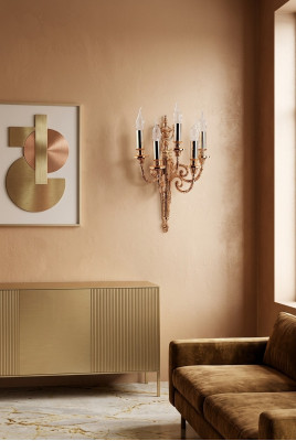 Wandleuchte Wandlampe Lampen Wand Leuchten Kerzen Gold Wandlampen Leuchte