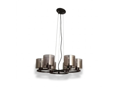 Stropní lampa Luster Stropní osvětlení černý Luster Sklo