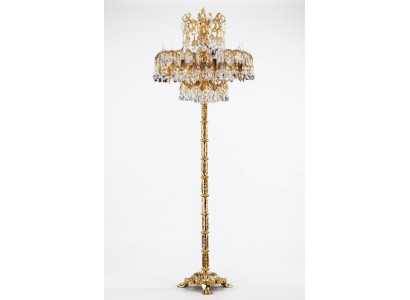 Stojací lampa Obývací pokoj Luxus čtecí rameno Ložnice Crystal klasika